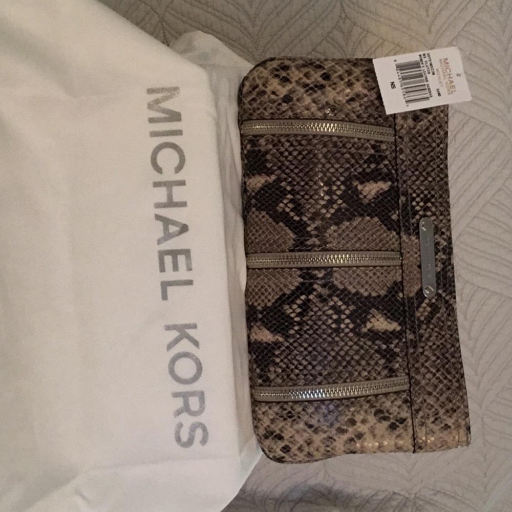 Michael Michael Kors Leather Clutch